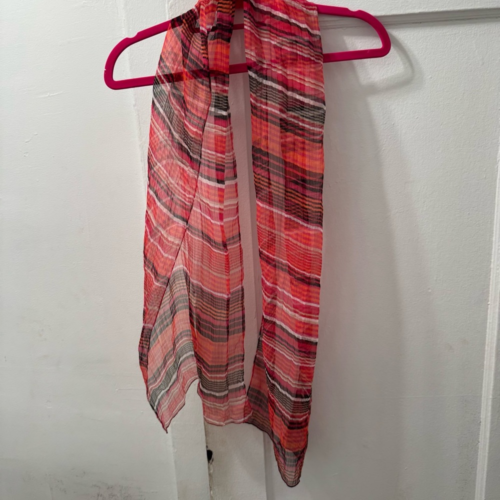Plaid Red and Black Women's Scarf